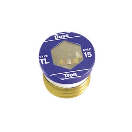 Eaton Bussmann 15A TL Time-Delay Plug Fuse, 4PK TL-15PK4