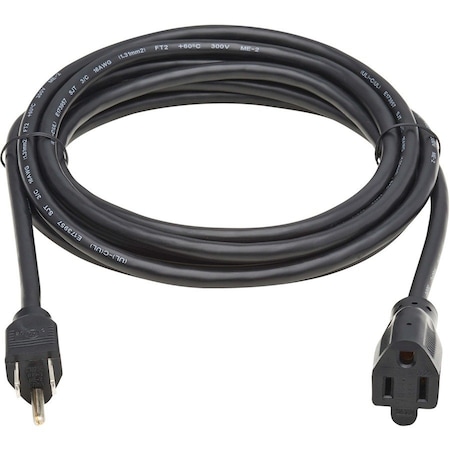 Tripp Lite Power Cord, 12 ft, Black, 16 AWG P022-012-13A