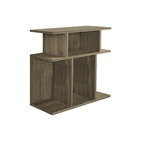 Homeroots 24" Deep Taupe End Table With 6 332837