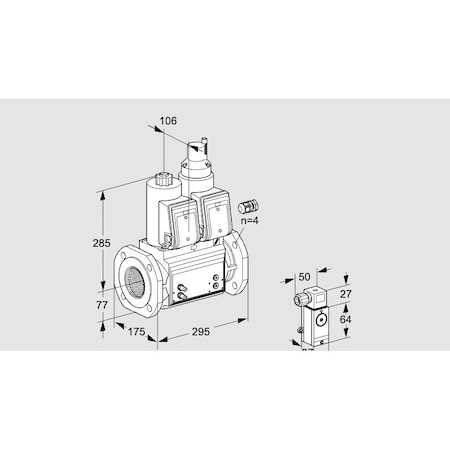 Honeywell Kromschroder Solenoid Valve for Gas, 500 mbar, IP65, Class A, VCS665F05NLWR3B KS88203547
