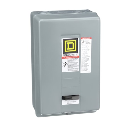 Square D NEMA Magnetic Motor Starter, Non-Reversing, 1NO, 120V AC, 3 P, Screw Clamp 8536SDG1V02H30S