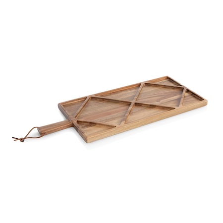 Picnic Time Family Of Brands Acacia Grazing Charcuterie Sectioned Serving Board 656-01-508-000-0