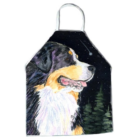 Carolines Treasures Starry Night Bernese Mountain Dog Apron - 27 x 31 in. SS8512APRON