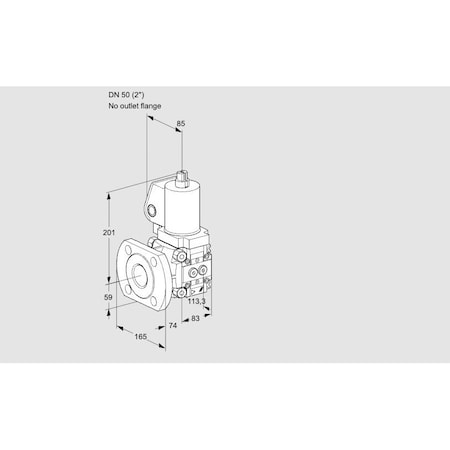 Honeywell Kromschroder Solenoid Gas Safety Valve - 500 mbar, IP65, SIL 3 Rated KS88019466