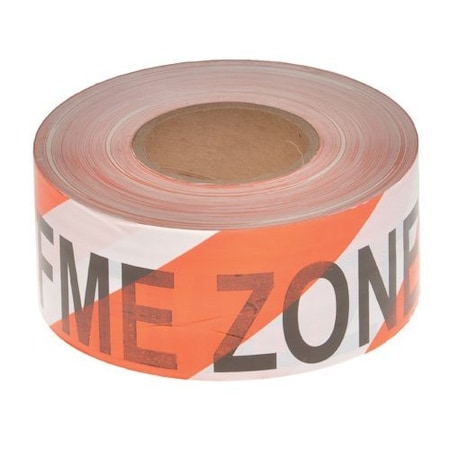 Ty-Flot FME Barrier Tape, Orange stripe, PK8 BT1KS