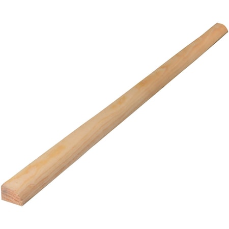 Alexandria Moulding 1/2'' W.x3/4'' H.x8 ' L. Solid Pine Base Shoe Molding 0W126-20096C1