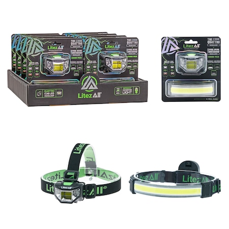 Litezall Briteband Headlamp + 4-Mode Headlamp LA-BB+4MD-8/16