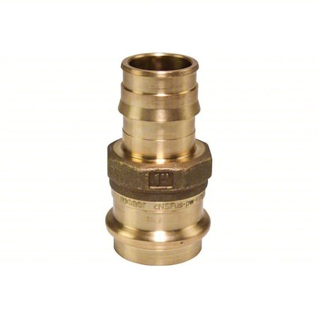 Uponor Strt, Brass, Barbed 1", Press-fit 1" LFP4511010