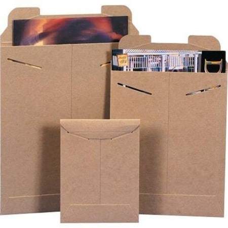 Partners Brand Flat Mailers, 11" x 16", Kraft, PK100 RM8