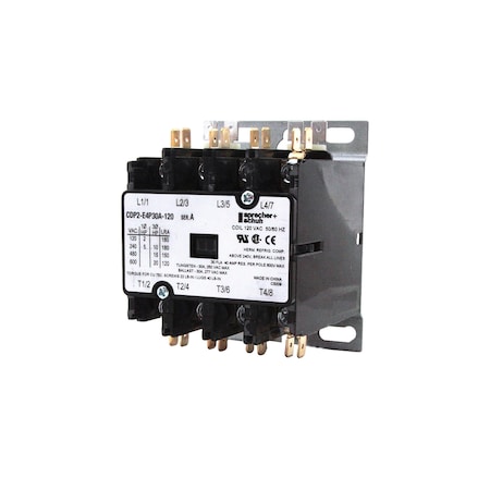 Sprecher & Schuh CONTACTOR 30A 4-P 120VAC CDP2-E4P30A-120