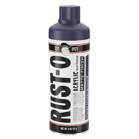 Rust-Oleum Rust-O Artist Spray Paint, Violet Underground, Matte, 11 Oz 392219