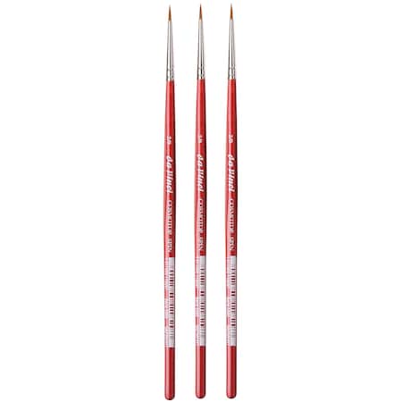 Da Vinci COSMOTOP-SPIN Silk painting Brush, Synthetic, Watercolor, Round, Size -2, 3PK VA-5580_-2