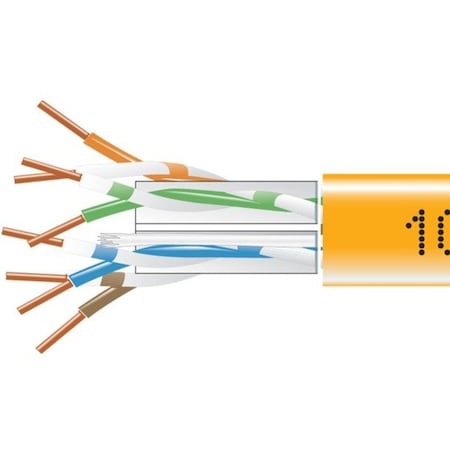Black Box Gigatrue 550 Cat6 Bulk Pln, Orange, 1000 EYN867B-PB-1000