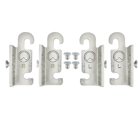 Revashelf Pilaster Bracket Set Bulk 4PIL-BB-HWD-10