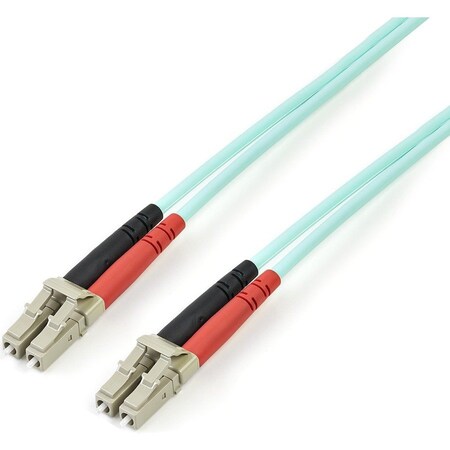 Startech.Com 2m 6ft LC/UPC to LC/UPC OM3 Multimode Fiber Optic Cable, Full Duplex 50/125m Zipcord Fiber A50FBLCLC2