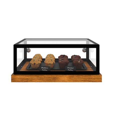 Koolmore 20 in. Wooden and Glass Muffin / Cake Display Case KM-BDW-20MUF