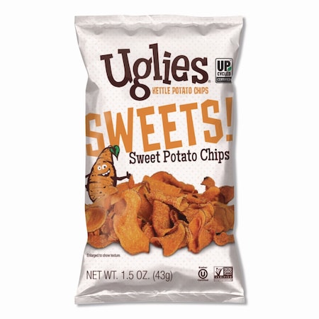 Uglies Kettle Potato Chips, Sweet Potato, 2 oz Bags, 24PK DFN36187