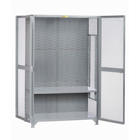 Little Giant Tool Storage Locker with Adjustable Shelves and Full Pegboard Back SL1-A-3060-PB