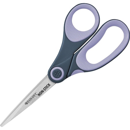Westcott Non-Stick Titanium Bonded Scissors, Pointed Tip, 8in L, 3.25in Cut 14910