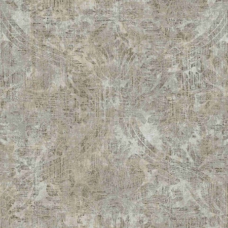Warner Abigail Grey Damask Wallpaper 2945-2755