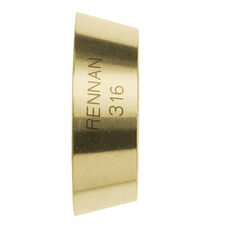 Brennan Industries Ferrule, Brass, 1/8 in N0319-F-02-B