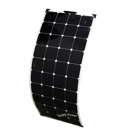 Aims Power 130 WATT FLEXIBLE BENDABLE SLIM SOLAR PANEL MONOCRYSTALLINE PV130SLIM