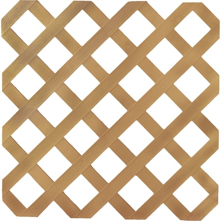 Deckorators 4 ' Wx8 ' Lx1/8'' Thick Cedar Colored Vinyl Lattice Panel 275432