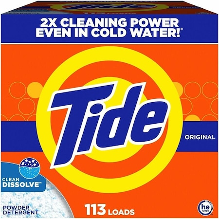 Tide Laundry Detergent, 8.9 lb, Box, PK2 16673