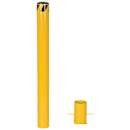 Vestil Removable Pipe Safety Bollard, 48x5.5 BOL-R-48-5.5