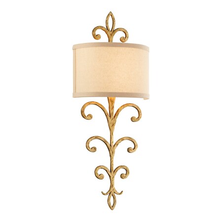 Troy Lighting Crawford 2 Light Wall Sconce 11 In. Crawford Gold B7182