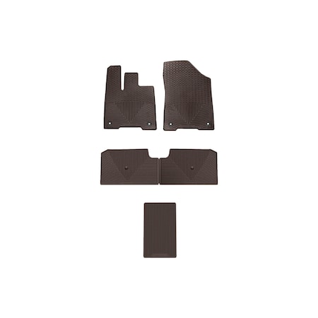 Weathertech Cocoa, Front, Rear, and Rear All Weather Floor Mats W580CO-W581CO-W583CO
