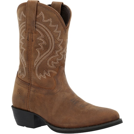 Durango Youth Western Boot, 11 M, 8 in H, Frontier Brown DBT0250C