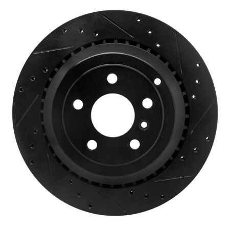 Dynamic Friction Co DFC Brake Rotor - Drilled and Slotted - Black 633-63131R