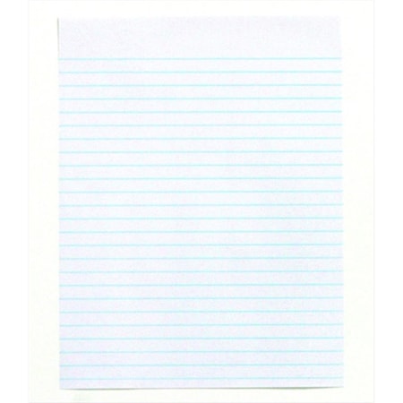 Pen2Paper 8 x 10.5 In. Sulphite Standard Essay And Composition Paper Without Margin, White, 500PK PE526967