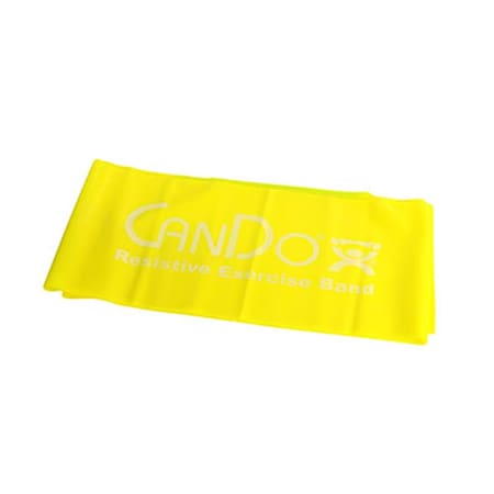 Fabrication Enterprises Cando Exercise Band 5 ft. Singles, Yellow 1662494