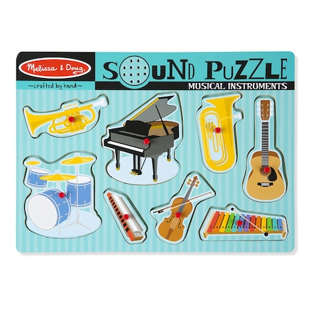 Melissa & Doug Musical Instruments Sound Puzzle, 8-Piece Set 732