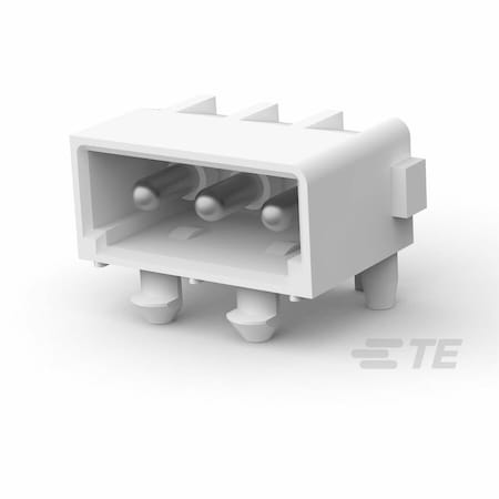Te Connectivity Power Connector, 3 Contact(S), Male, Solder Terminal, Receptacle 643488-1