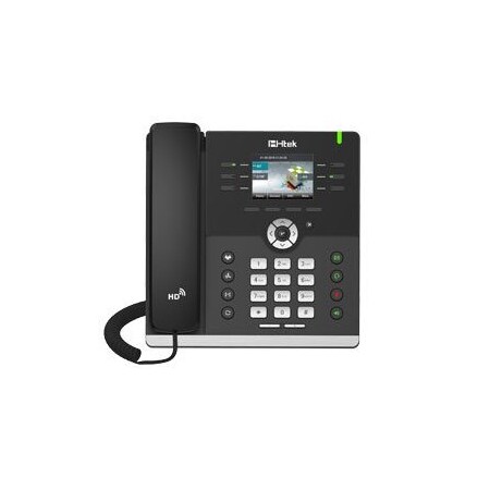 Htek Gigabit Color IP Phone Up to 8 Sip Accounts 2.8” TFT-LCD, 320 x 240 pixel HD Handset, Speaker UC923