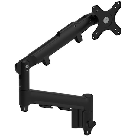 Atdec spring assisted single display wall mount, dynamic, supports flat monitor screens up to 20 lbs,  AWMS-DW6-B