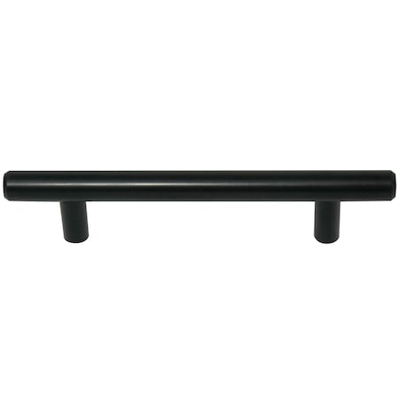 Laurey 96mm Steel T-Bar Pull Matte Black - 5 pc Value Pack 87120 59929