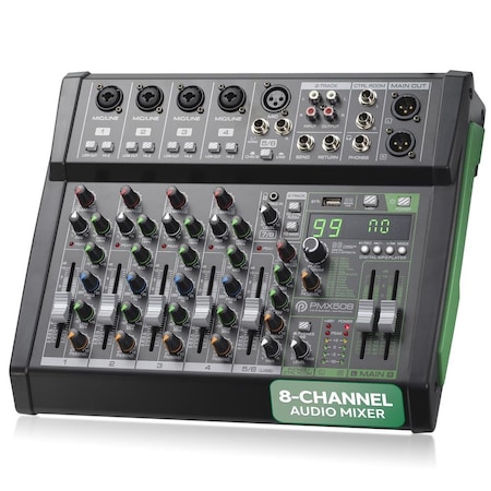 Pyle 8 Channel Audio Mixer PMX508