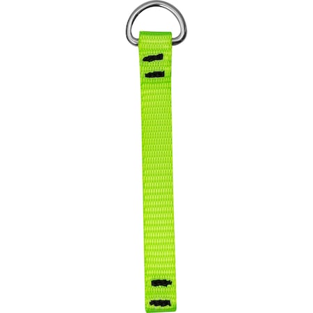 Ironwear Metal D Ring Web Tool Tether, 2lbs and 0.5 inch wide 2860-L-DR