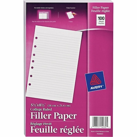 Avery Refill, Mini, Paper, Filler 100PK AVE14230