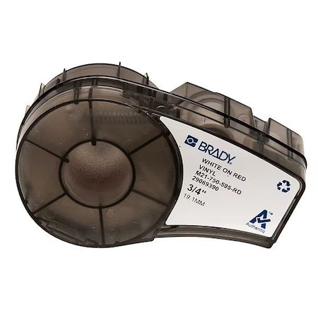 Brady Red All Weather Vinyl Labels for Brady M210 and M211, 0.75in M21-750-595-RD