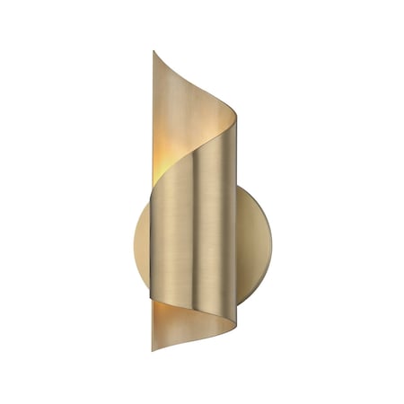 Mitzi Evie 1 Light Wall Sconce 4.75 In. Aged Brass H161101-AGB