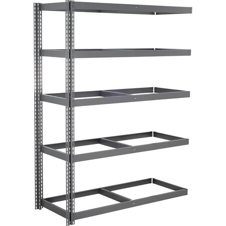 Global Industrial 5 Shelf, Heavy Duty Boltless Shelving, Add On, 60"W x 18"D x 96"H, No Deck B3171076
