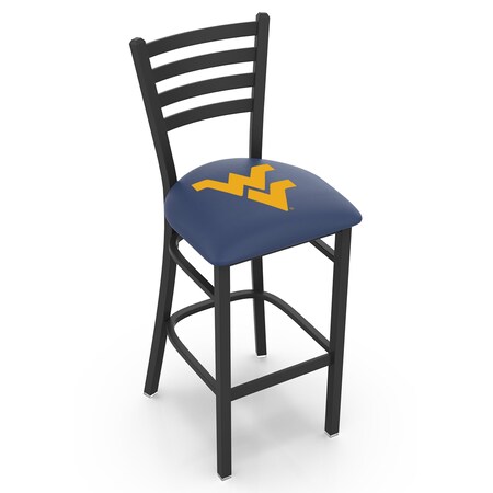 Holland Bar Stool Co 25" Blk Wrinkle West Virginia Stationary Counter Stool, Ladder Back L00425WestVA