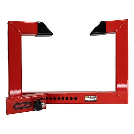 Equipment Lock Company Lock, Hardened Steel, Red HDWLock
