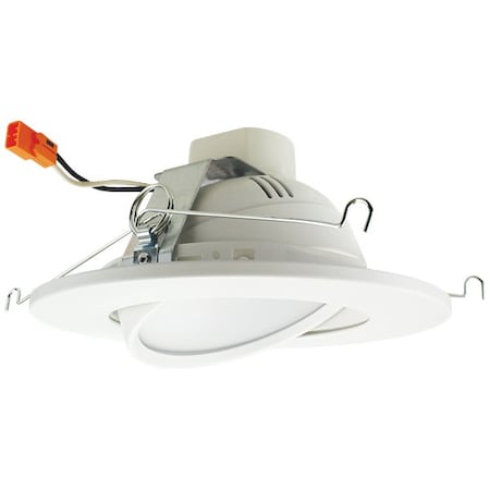 Elco Lighting 6in Sloped Reflector, Coil Springs Trim, White EL613CT5W