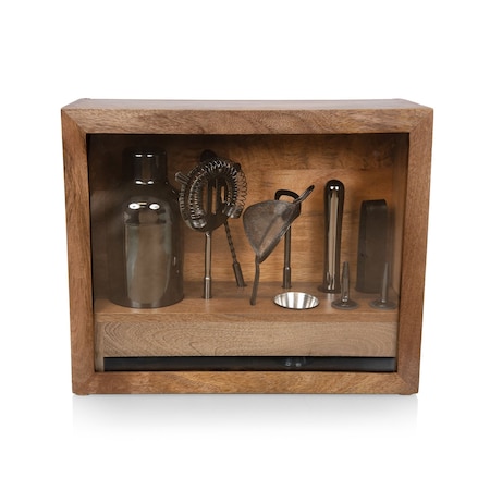 Picnic Time Family Of Brands Old Fashioned Bar Set, Mango Wood 861-09-511-000-0